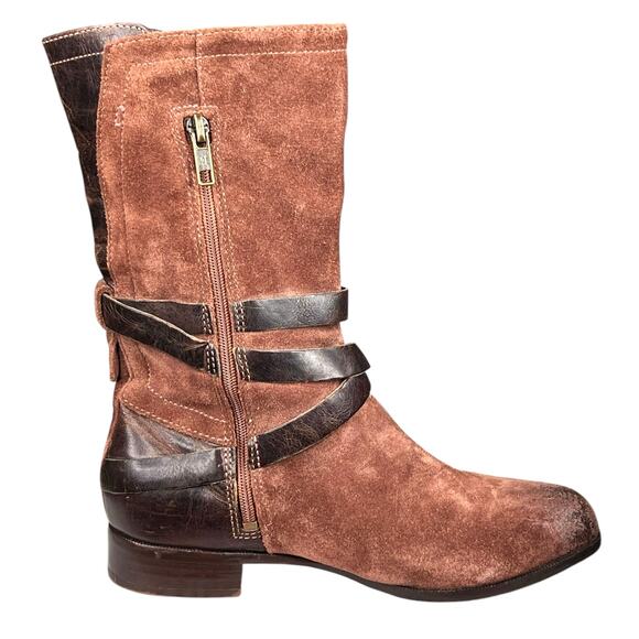 Ugg Women’s Deanna Brown Suede Strap Riding Boot Size US 6 - Picture 4 of 10